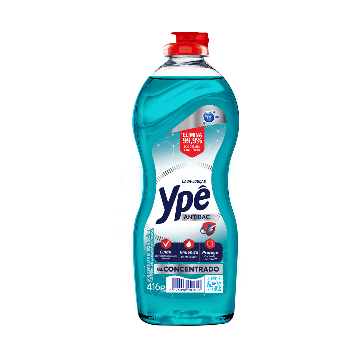 Detergente Gel Concentrado Antibac 416g Ypê